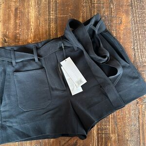 Helmut Lang black cotton shorts size 2